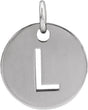 Sterling Silver Initial L Charm/Pendant