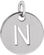 Sterling Silver Initial N Charm/Pendant