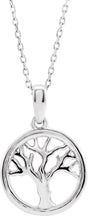 14K White Tree of Life 16-18" Necklace