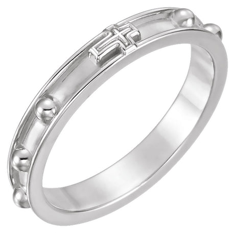 Sterling Silver Rosary Ring