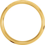 14K Yellow/White 6 mm Beveled-Edge Comfort-Fit Band