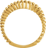 14K Yellow Gold 2 mm Twisted Rope Band