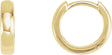 14K Yellow Gold Hinged 10 mm Hoop Earrings