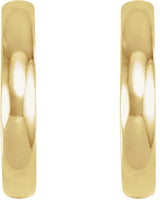 14K Yellow Gold Hinged 16 mm Hoop Earrings