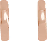 14K Rose Gold 14 mm Hoop Earrings