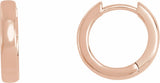 14K Rose Gold Hinged 14 mm Hoop Earrings