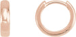14K Rose Gold Hinged 11.5 mm Hoop Earrings