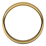 18K Yellow 6 mm Half Round Light Band