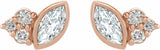 14K Rose 1/5 CTW Natural Diamond Earrings