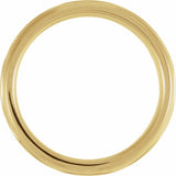 14K Yellow Gold 6 mm Infinity-Inspired Comfort-Fit Half Round Band Size 10