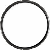 Black PVD Titanium 6 mm Grooved Comfort-Fit Flat Band Size 7.5