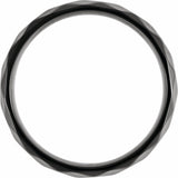 Black PVD Titanium 6 mm Faceted Band