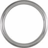 Tungsten 8 mm Half Round Satin Band