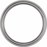 Black PVD Tungsten 8 mm Beveled-Edge Comfort-Fit Knife Band