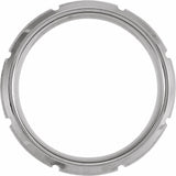 Tungsten 8 mm Beveled-Edge Grooved Comfort-Fit Band