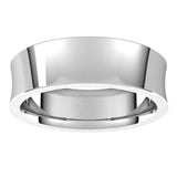 Sterling Silver 6 mm Concave Comfort Fit Band Size 10