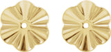 14K Yellow 9 mm OD Buttercup Earring Jackets