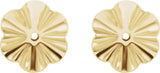14K Yellow 6.8 mm OD Buttercup Earring Jackets