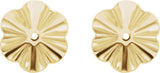 14K Yellow 7.8 mm OD Buttercup Earring Jackets