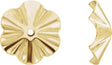 14K Yellow 9 mm OD Buttercup Earring Jackets
