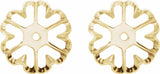 14K Yellow 6.6 mm ID Earring Jackets