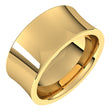 10K Yellow Gold 9 mm Comfort-Fit Concave Band Size 7.5
