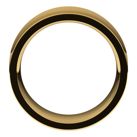 10K Yellow Gold 9 mm Comfort-Fit Concave Band Size 7.5