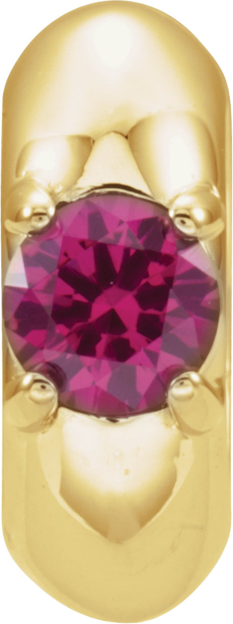 14K Yellow Imitation Ruby Birth of a Child® July Charm/Pendant