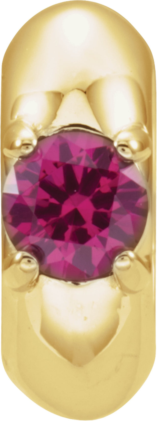 14K Yellow Imitation Ruby Birth of a Child® July Charm/Pendant