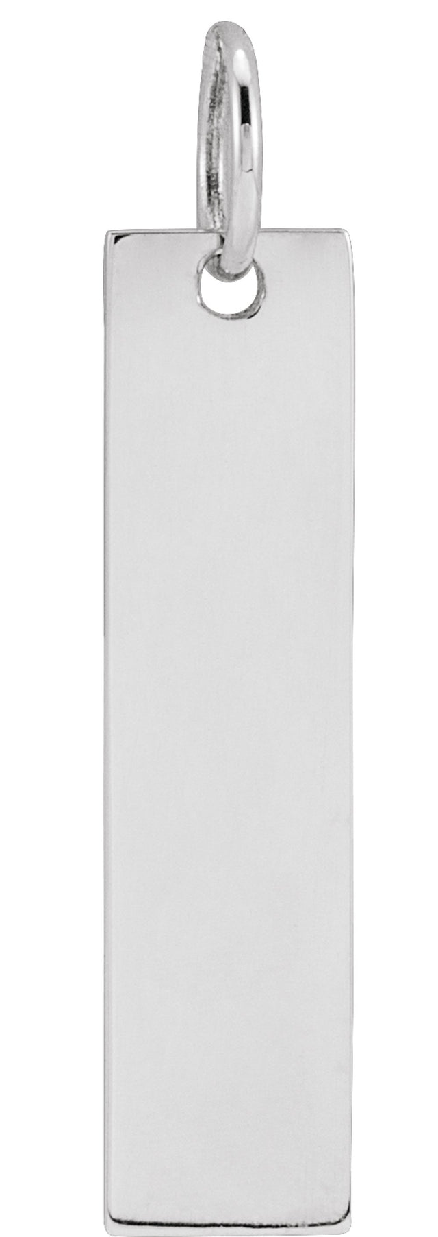 Sterling Silver 20x5 mm Engravable Bar Charm/Pendant