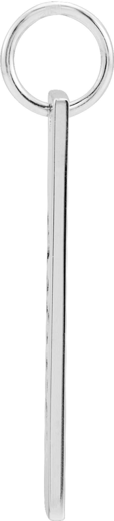 Sterling Silver 20x5 mm Engravable Bar Charm/Pendant