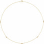 14K Yellow Gold 1/4 CTW Natural Diamond 5-Station 18" Necklace