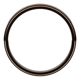 14K Rose Gold 2.5 mm Stepped-Edge Flat Band Size 4