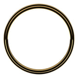 10K Yellow Gold 2 mm Stepped-Edge Flat Band Size 6