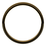 14K Yellow 3 mm Flat Edge Band Size 8