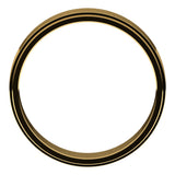 18K Yellow 5 mm Flat Edge Band Size 10.5