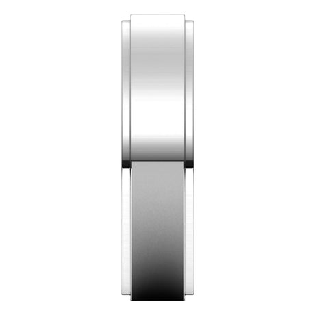 Platinum 5 mm Flat Edge Band