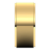14K Yellow 9 mm Stepped-Edge Flat Band Size 5.5