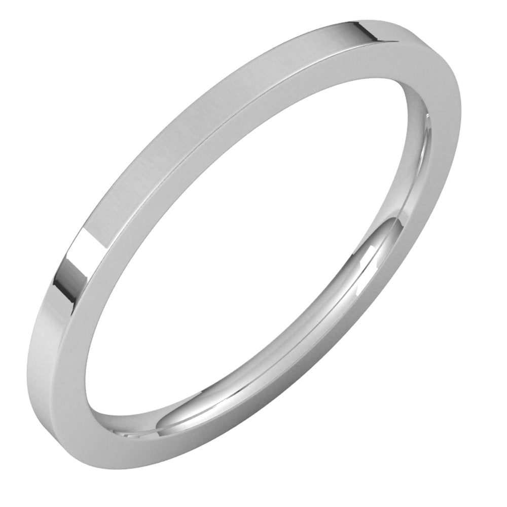 Platinum 1.5 mm Flat Comfort Fit Band Size 5.5