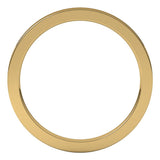14K Yellow Gold 1.5 mm Comfort-Fit Flat Band Size 4.5