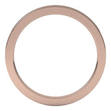18K Rose 1.5 mm Comfort-Fit Flat Band Size 6.5