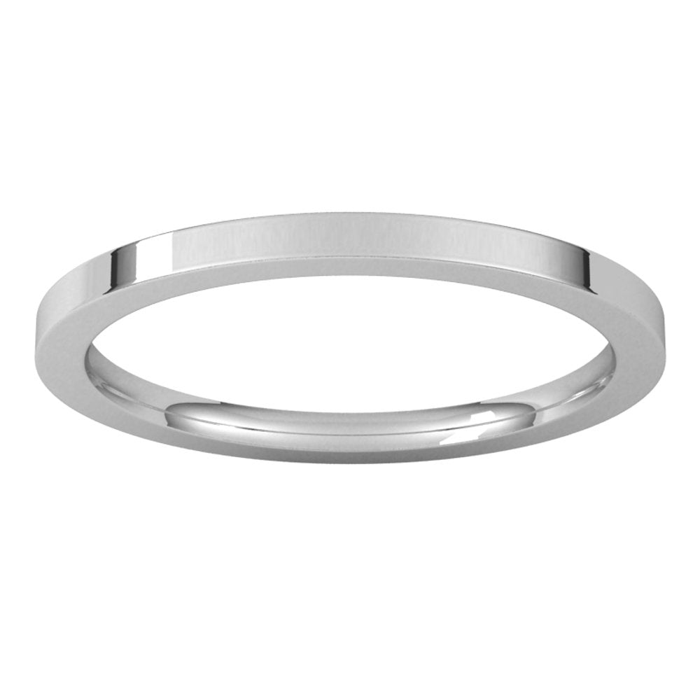 Sterling Silver 1.5 mm Comfort-Fit Flat Band Size 7