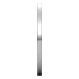 14K White Gold 1.5 mm Comfort-Fit Flat Band Size 4.5