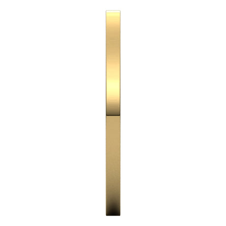 18K Yellow Gold 1.5 mm Comfort-Fit Flat Band Size 6