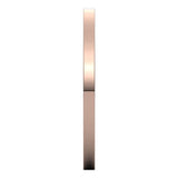 14K Rose Gold 1.5 mm Comfort-Fit Flat Band Size 6.5