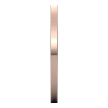 14K Rose Gold 1.5 mm Comfort-Fit Flat Band Size 6.5