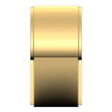 14K Yellow 10 mm Flat Edge Band