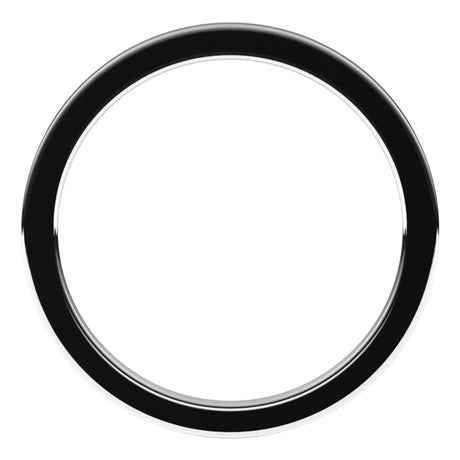 Platinum 1 mm Comfort-Fit Flat Band Size 5