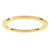 10K Yellow Gold 1 mm Comfort-Fit Flat Band Size 4