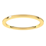 14K Yellow 1 mm Flat Comfort Fit Band